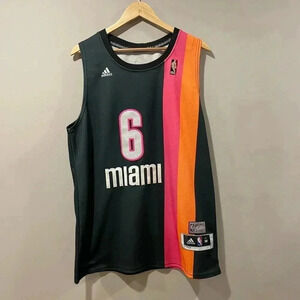 Lebron James Miami Heat Retro NBA  Basketball Jersey